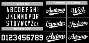 Camiseta de Béisbol Clásica Personalizada en Blanco y Negro, Estilo Auténtico - Product Image 5