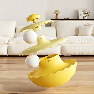 Jouet durable pour chat à piste oscillante, jouet <span class=keywords><strong>anti</strong></span>-ennui avec pompon interactif, jouet d'enrichissement pour chats - Product Image 4