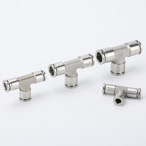 Raccord en T en acier inoxydable PE, connexion rapide pour tuyau pneumatique, type Y, 12 résistant aux hautes températures, PE 6 8 10 - Product Image 1