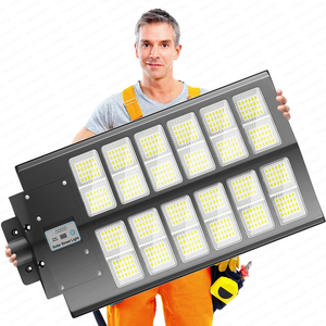 Impermeabile per esterni 100w 200w 600w 1500w 2000w 8000w 2500lm ricaricabile a Led luce solare integrata con sensore di movimento Pir - Product Image 1