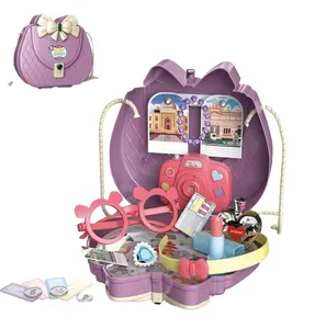 Забавные милые сумки Сумка через плечо для вечеринки маленькой девочки детский набор для макияжа игрушка