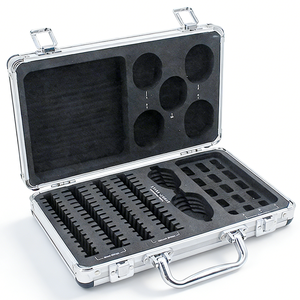 Maletín de herramientas de aluminio duro plateado de tamaño personalizado OEM para instrumentos y equipos de alta resistencia con relleno de espuma - Product Image 4