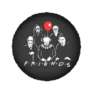 Horror Movie Friend Character Tire Cover Print On Demand Personalized Wholesale Vehicle Interior Decor Professional Manufacturer
