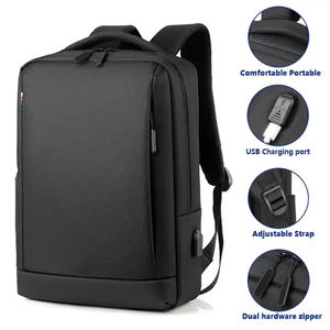 Sac à dos pour ordinateur portable personnalisé, imperméable, pour hommes d'affaires, avec port USB - Product Image 3