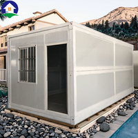 Maison préfabriquée pliable extensible de 20 pieds, 30 pieds, 40 pieds, en acier léger, maison modulaire miniature, villa, chambre, appartement, design moderne