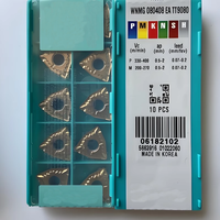 Taegutecs 100% Original WNMG080404/08-EA/PC/MT/FG/EM TT9080/8125 Sisipan Bubut Karbida OEM Berkinerja Tinggi untuk Pemotongan CNC Lathe