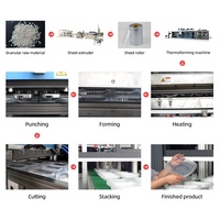 Machine de fabrication de boîtes alimentaires jetables entièrement automatique à quatre stations, pour contenants en PS/PP/PVC/PET, marque LITAI, haute performance