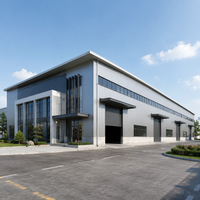 Structure d'entrepôt préfabriquée en acier haute durabilité, anti-corrosion, livraison directe pour un assemblage rapide