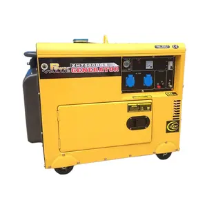 Generator Diesel 3 Fase, 5kva 6kva Konsumsi Bahan Bakar Rendah Per Jam