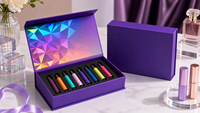 Boîte rigide écologique à fermeture magnétique haut de gamme avec logo personnalisé, pelliculage brillant, revêtement UV, impression quadricolore, emballage cosmétique de qualité supérieure pour la vente au détail