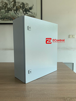 Gabinete de Distribución Eléctrica de Acero con Cerradura EControl, IP65, Caja Metálica Resistente, Panel Integrado, Cerradura Segura, Interior/Exterior