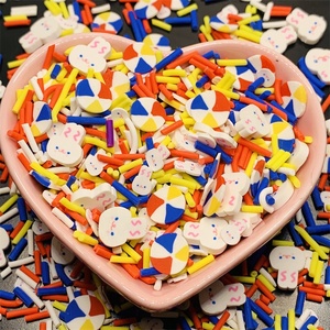 1kg Easter Polymer Clay Cartoon White Rabbit Rainbow Balls Clay Sprinkles Mix fette per Slime Craft decorare Nail Art - Product Image 2