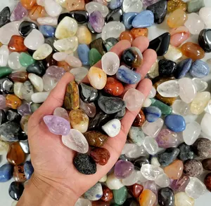 Bulk Natuurlijke Ruwe Steen Amethist Rozenkwarts Fengshui Healing Crystal Energie Tumble Stone Chips Steen Voor Aquarium Tuin
