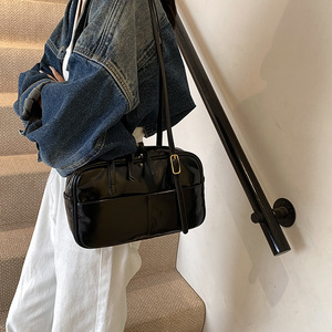 Venta directa de fábrica, bolso de hombro brillante marrón retro para mujer, bandolera práctica de gran capacidad - Product Image 4