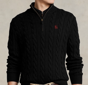 Suéter de Punto Urbano Europeo Americano de Manga Larga para Hombre, Venta al por Mayor, con Cremalleras Modernas, Camisa de Punto Transpirable - Product Image 3