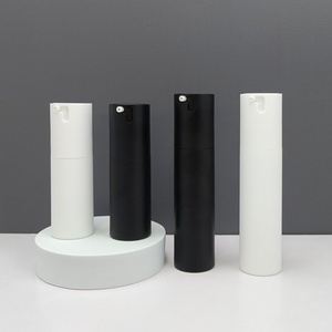 Matte Black Airless <b>Pump</b> <b>Bottle</b> 1oz 30ml 50ml Airless <b>Bottles</b> Men Skincare Packaging Luxury 1oz Face Cream Serum <b>Pump</b> <b>Bottle</b> - Product Image 1