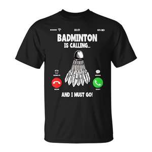 T-shirt de badminton promotionnel avec un design attrayant - Product Image 1