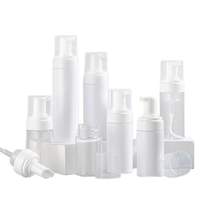 Manufacturers 30ml Small Clear Cylinder Transparent Cosmetics Packaging PET Plastic Soap Dispenser Empty 30ml Foam Pump Bottle