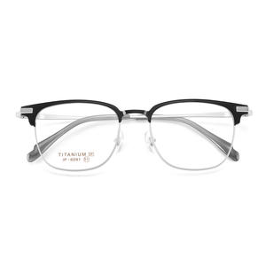 Monturas de Gafas de Titanio Rectangulares para Hombre, Montura Completa Ligera, Lentes Acrílicas IP 6091, Origen Danyang - Product Image 1