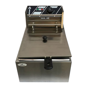 Frigoire Électrique Commercial XEOLEO 6L, <span class=keywords><strong>Friteuse</strong></span> Profonde à Poulet et Frites en Acier Inoxydable 2500W, Température Réglable 0~200 Degrés - Product Image 2