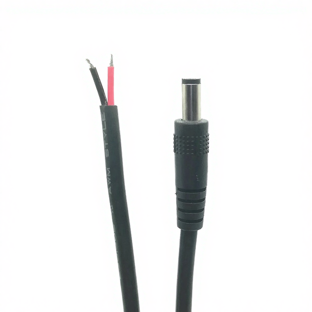 High Quality Industrial Copper PVC 12V 22AWG Cord 2.1MM 2.5MM DC Power Cable