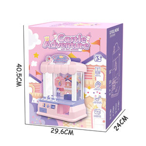 QS pas cher prix électronique réglable sons musique Mini jeu d'arcade 3 poupées 5 balles pince à griffe poupée Machine jouets pour garçons filles - Product Image 4