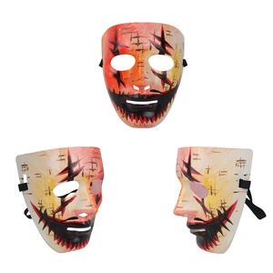 Hari Halloween dekorasi mati, digambar tangan menakutkan untuk masker wajah hantu gaya mengerikan dalam plastik untuk hari April Fool - Product Image 4