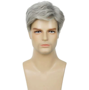 วิกผมลอนสำหรับผู้ชายแฟชั่น2525วิกผมจริงสไตล์อินเทรนด์ - Product Image 4