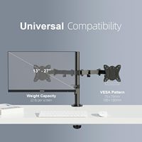 Support de moniteur réglable double moniteur d'ordinateur support de bureau pour 2 moniteurs emballage de commande par correspondance