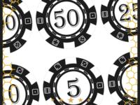 Ensemble de jetons de poker OEM ODM, modèle SVG, jetons vierges, 1005 valeurs, téléchargement numérique