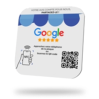 Top Quality Review Us on Google Plaque Personnalisable NFC et QR Sign Google Review Plate