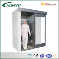 Douche d'air automatique pour salle blanche électronique, douche d'air pour usine alimentaire, salle de douche d'air industrielle en acier inoxydable 304
