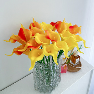 Artificial Calla Lily Bouquet Pu Plastic 30cm-100cm High Simulation <b>Wedding</b> Home Decor - Product Image 4