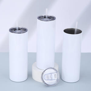 Gobelet isotherme portable en acier inoxydable 20 oz avec logo personnalisé, écologique, pour sublimation, tube droit, pour voiture - Product Image 6