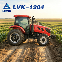 Tracteur agricole 4x4 de 120 CV, prix de gros, utilisation stable sur le terrain pour les exploitations agricoles moyennes et grandes