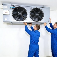 Refroidisseur d'air évaporatif industriel, taille personnalisée, souffleur d'air froid en acier inoxydable
