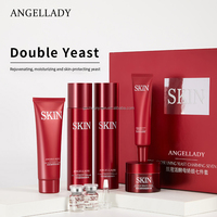 Prix de gros Nettoyant pour le visage, Crème pour les yeux, Crème pour le visage, Essence 7 Pièces Ensemble Levure Soins du visage Marque privée Personnalisé