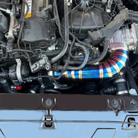 Tubería de Admisión de Alto Flujo de Titanio Azul Quemado + Kit de Admisión de Aire Frío - Nuevo para B58 GEN2 G42M240i/G20M340i/G22M440i