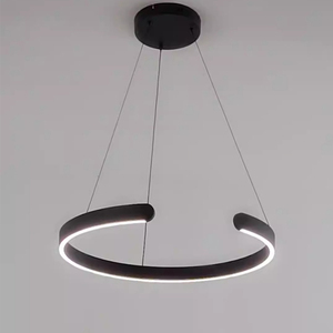 Nordique rond moderne contemporain suspendu luxe acrylique plafond anneau lampe lustre Led cercle suspension - Product Image 6