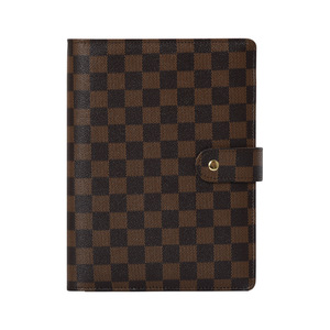 Haut de gamme WD A5/A6 organisateur/planificateur grille d'affaires multifonctionnelle livre à feuilles mobiles couverture en cuir à carreaux cadeau d'affaires couverture rigide - Product Image 1