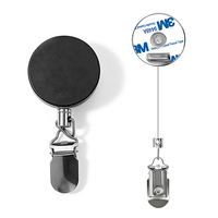 Attache-torchon métallique autocollante étanche DN4.0, demi-métal demi-plastique, portable, facile à tirer, avec attache télescopique de 65 cm