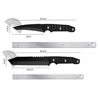 Couteau à gâteau pliable d'extérieur, lame en acier 4Cr13, manche en nylon, pour couper viande, légumes, sushis, fruits - Ambidextre, durable