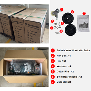 เครื่องอัดอากาศแบบ<span class=keywords><strong>สายพาน</strong></span>ขับเคลื่อน Bison สำหรับโรงงาน แบบพกพา 1 สูบ เฟสเดียว 220 โวลต์ <span class=keywords><strong>50</strong></span> เฮิรตซ์ 115 ปอนด์ต่อตารางนิ้ว 8 บาร์ <span class=keywords><strong>50</strong></span> <span class=keywords><strong>ลิตร</strong></span> 7.5 แรงม้า 6 กิโลวัตต์ - Product Image 5