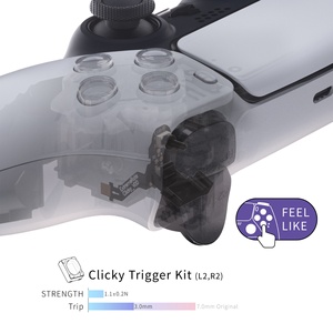 Pièces de rechange pour joystick EXtremeRate, kits de déclenchement rapide pour manette PS5 BDM-010/020, boutons d'épaule et boutons frontaux - Product Image 2