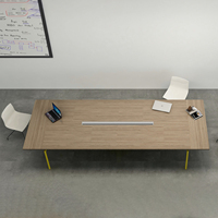 Bureau modulaire moderne à 4 places, vase ouvert, espace de travail