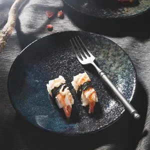 YAYU — assiettes en porcelaine noires, outils de vaisselle en céramique pour restaurant, multifonctionnel, nouveauté