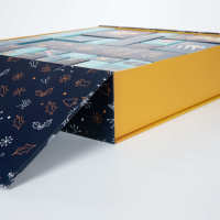 Boîte en carton vide pour calendrier de l'avent en gros, personnalisée, faite à la main, écologique, en matériaux recyclés, emballage de Noël