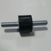 Amortisseur de vibrations moteur robuste en caoutchouc naturel fileté, fabriqué sur mesure en usine, construction en caoutchouc et métal collés