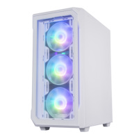 Tout en un panneau avant horizontal personnalisé maille anti-poussière lcd avec alimentation verre trempé plexiglas pc gaming coque d'ordinateur