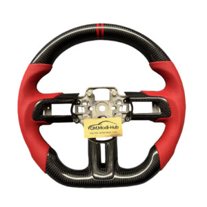 Volant de voiture en fibre de carbone GM.Modi-Hub, vente directe d'usine, pour <span class=keywords><strong>Ford</strong></span> <span class=keywords><strong>Mustang</strong></span> 2018 2019 <span class=keywords><strong>2020</strong></span> 2021 2022 2023 - Product Image 1